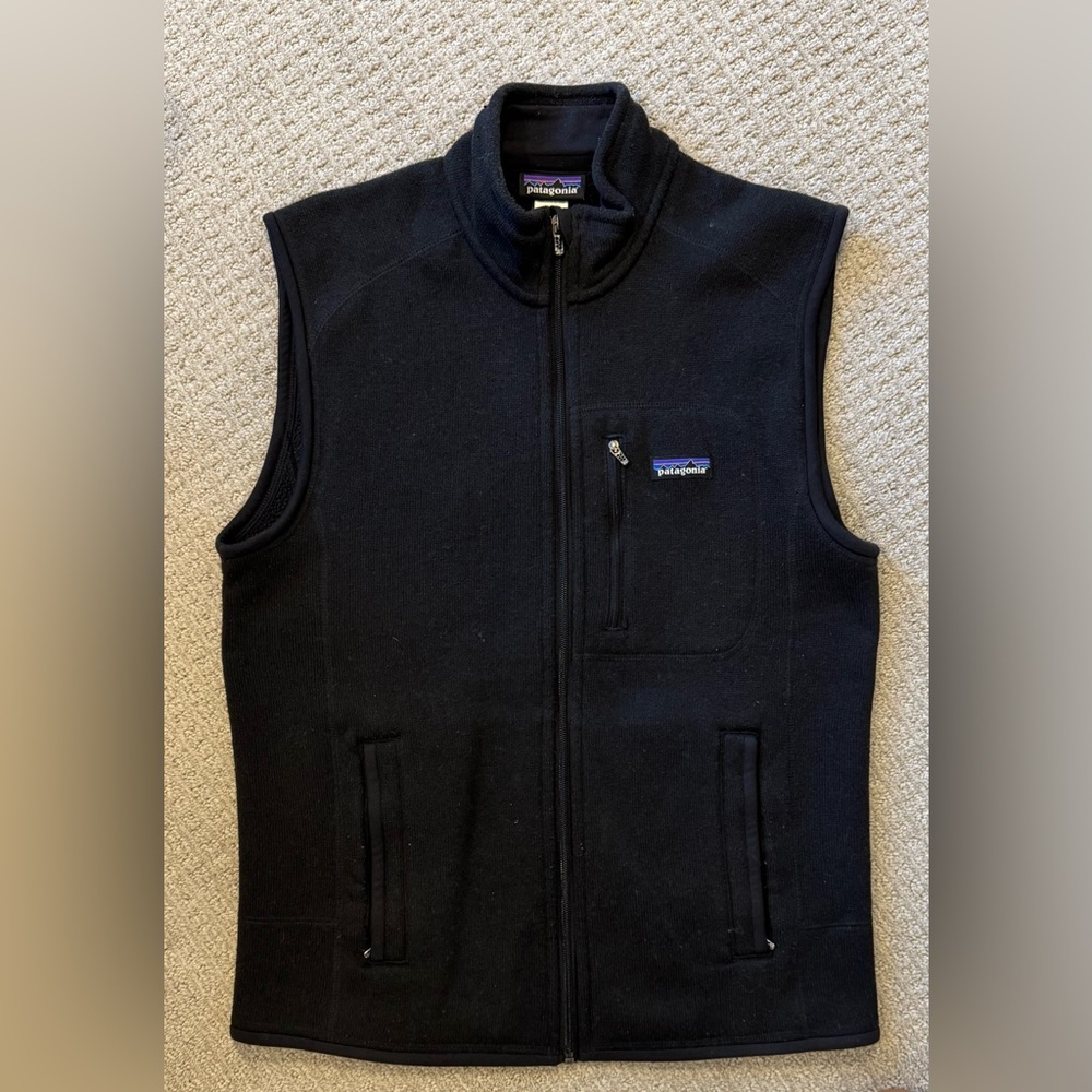 Black Men’s Patagonia Better Sweater Vest - Size Medium (M)